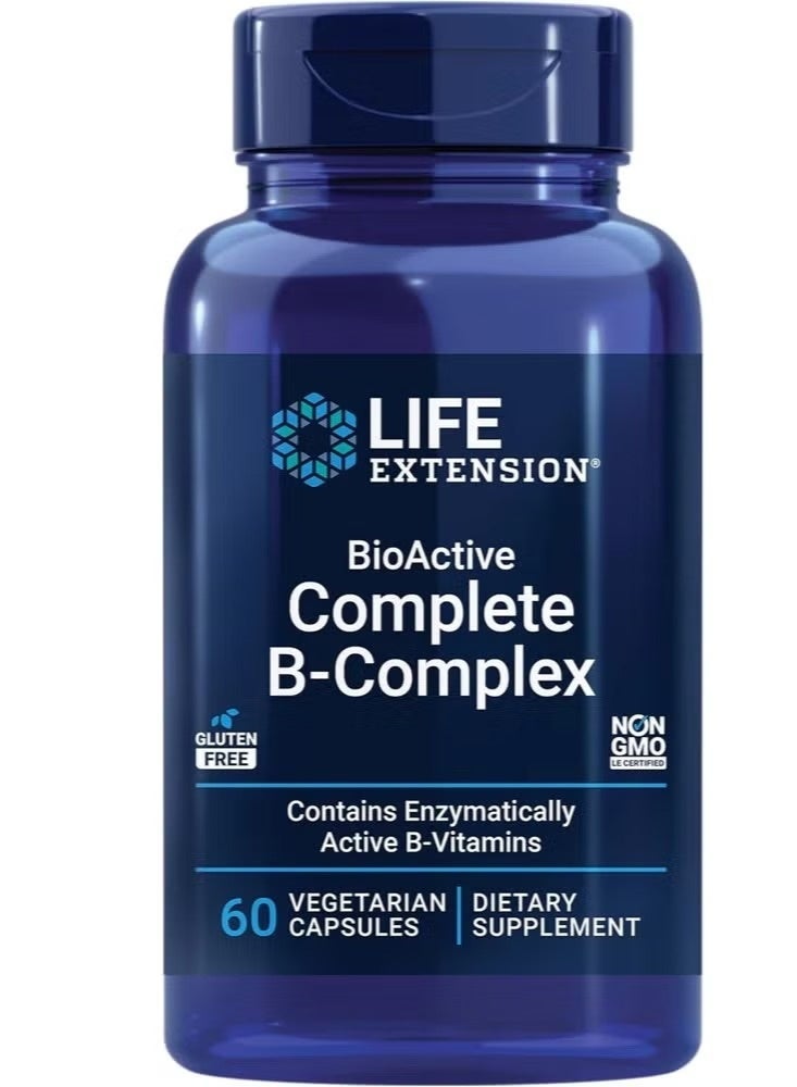 Life Extension BioActive Complete, B-Complex, 60 Vegetarian Capsules Packaging May Vary - Image 1